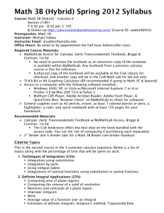 Math 3B Spring 2012 Syllabus