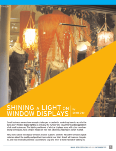 shining a light on window displays