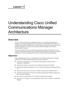Understanding Cisco Unified Communications Manager Architecture