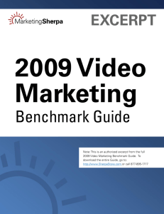 Benchmark Guide - MarketingSherpa