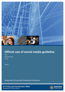 Official use of social media guideline