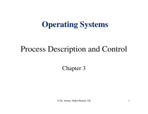 Process Description and Control Operating Systems