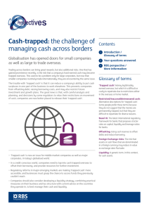 Cash-trapped: the challenge of managing cash across borders