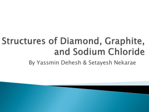 Diamond, Graphite, and Sodium Chloride