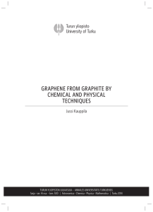 graphene from graphite by chemical and physical techniques