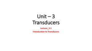 Passive Transducers