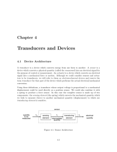 Transducers and Devices