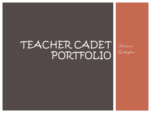 Teacher Cadet Portfolio - Kristina Gallagher's Site