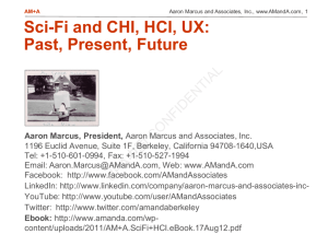 Sci-Fi and CHI, HCI, UX
