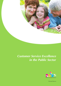 Customer Service Excellence in the Public Sector