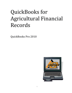 QuickBooks for Agricultural Financial Records
