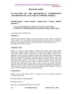Evaluation of the biochemical composition and proximate analysis of