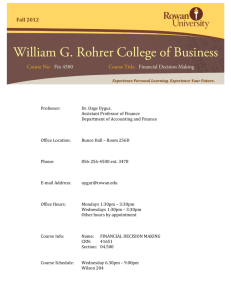 Copy of Course Syllabus - Rowan University