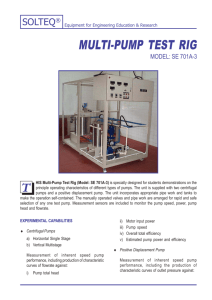 MULTI-PUMP TEST RIG - Solution Engineering