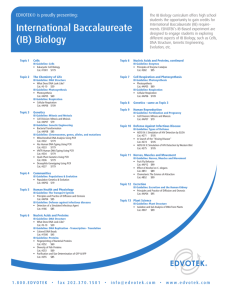 International Baccalaureate (IB) Biology