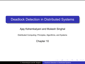 Deadlock Detection in Distributed Systems - UIC