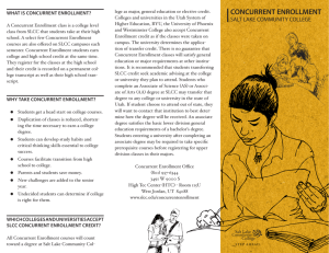 Concurrent Enrollment Brochure