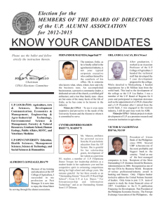 know your candidates - UP Alumni Association