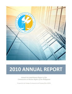 2010 annual report - Commission on Human Rights