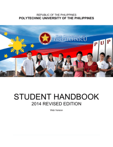 Student Handbook - Polytechnic University of the Philippines