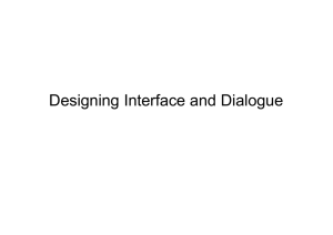 13-Designing Interface and Dialogue