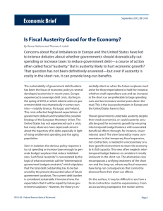 Is Fiscal Austerity Good for the Economy?