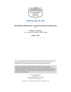 Fiscal Policy Effectiveness: Lessons from the Great Recession
