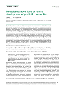 Metabiotics: novel idea or natural development of probiotic conception