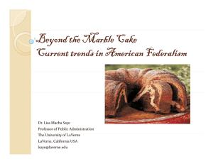 Beyond the Marble Cake C di A i F d li C di A i F d li Current trends in