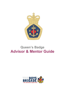 Advisor & Mentor Guide - The Boys' Brigade in Scotland