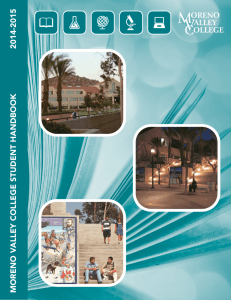 MVC Student Handbook - Moreno Valley College