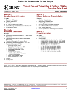 Virtex-II Pro and Virtex-II Pro X Platform FPGAs: Complete Data Sheet