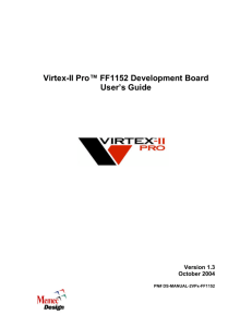 Virtex-II Pro™ FF1152 Development Board User's Guide