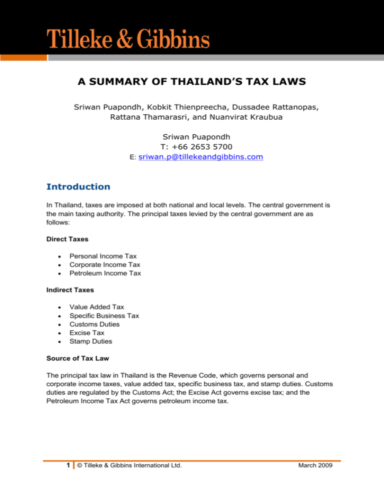 a-summary-of-thailand-s-tax-laws