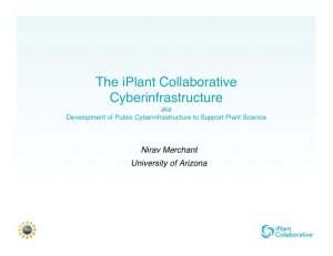The iPlant Collaborative Cyberinfrastructure