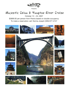 Majestic China & Yangtze River Cruise Brochure
