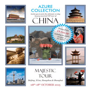 China Tour with Majestic Tours