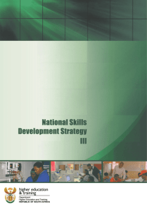 National Skills Development Strategy III