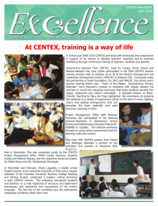April 2010 - Center of Excellence in Public Elementary Education