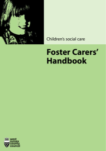 Foster Carers' Handbook - West Sussex County Council