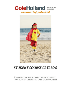 student course catalog
