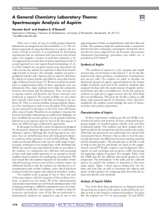 Spectroscopic Analysis of Aspirin