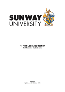 2. Conditions to apply for PTPTN loan