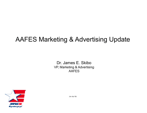 AAFES Marketing & Advertising Update g g p