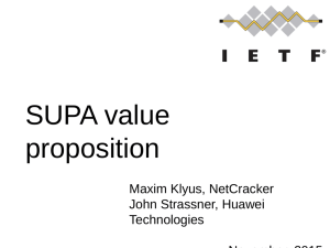 3.1 SUPA Value Proposition