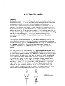 Acid/Base Extraction