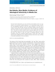 Red Media, Blue Media: Evidence of Ideological Selectivity in Media