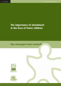The importance of attachment in the lives of foster children (pdf