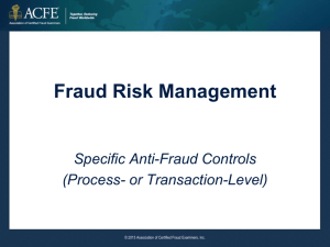 Controls for Investment Fraud - Association of Certified Fraud