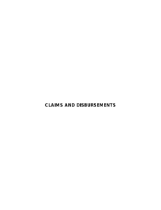claims and disbursements - Office of the State Auditor